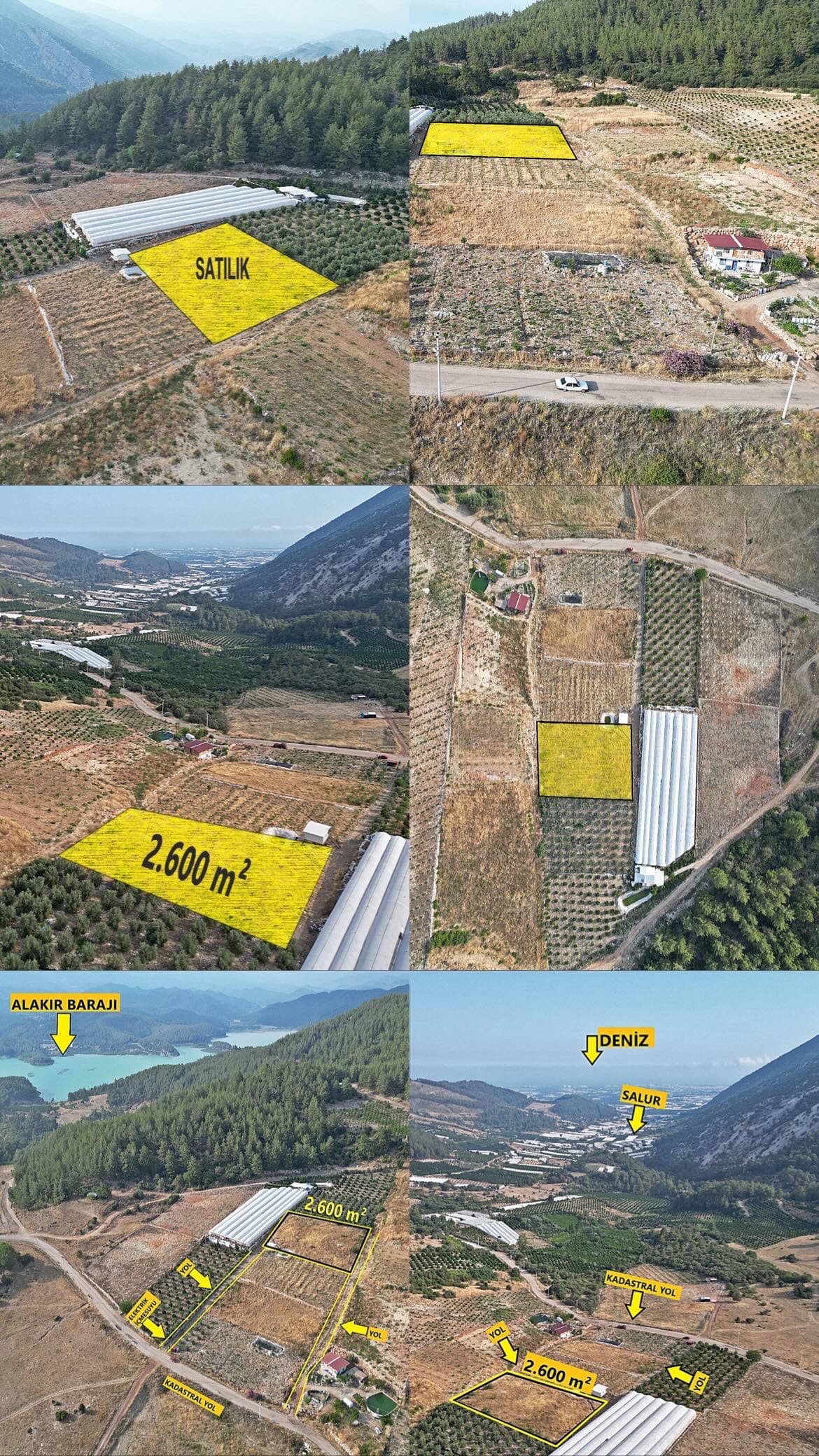 KUMLUCA'DA DENİZ MANZARALI 2.700 M² STARLA SATILIKTIR