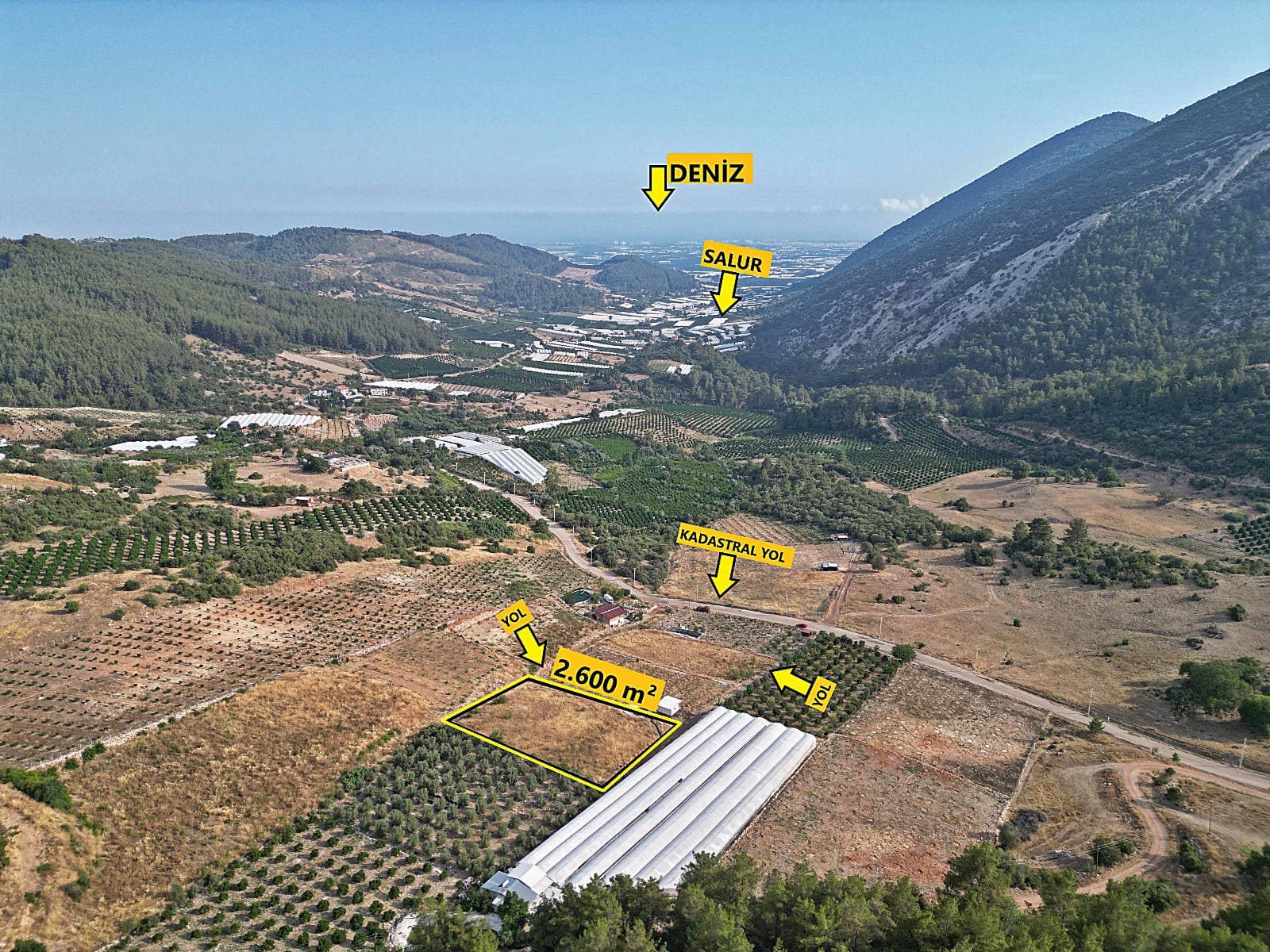 KUMLUCA'DA DENİZ MANZARALI 2.700 M² STARLA SATILIKTIR