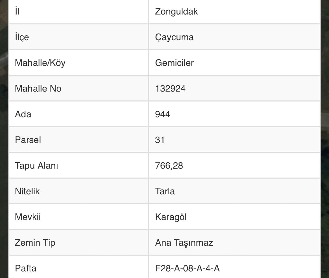 Zonguldak Çaycuma Gemiciler’de Satılık 2 Parsel