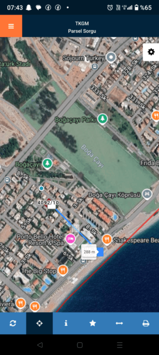 Antalya Konyaaltı liman Boğacayindan 3+1Daire Ara kaat Deniz 300 metre 